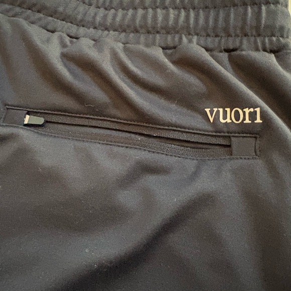 Vuori Men's Black Athletic Shorts with Zipper Pocket - Picture 5 of 6